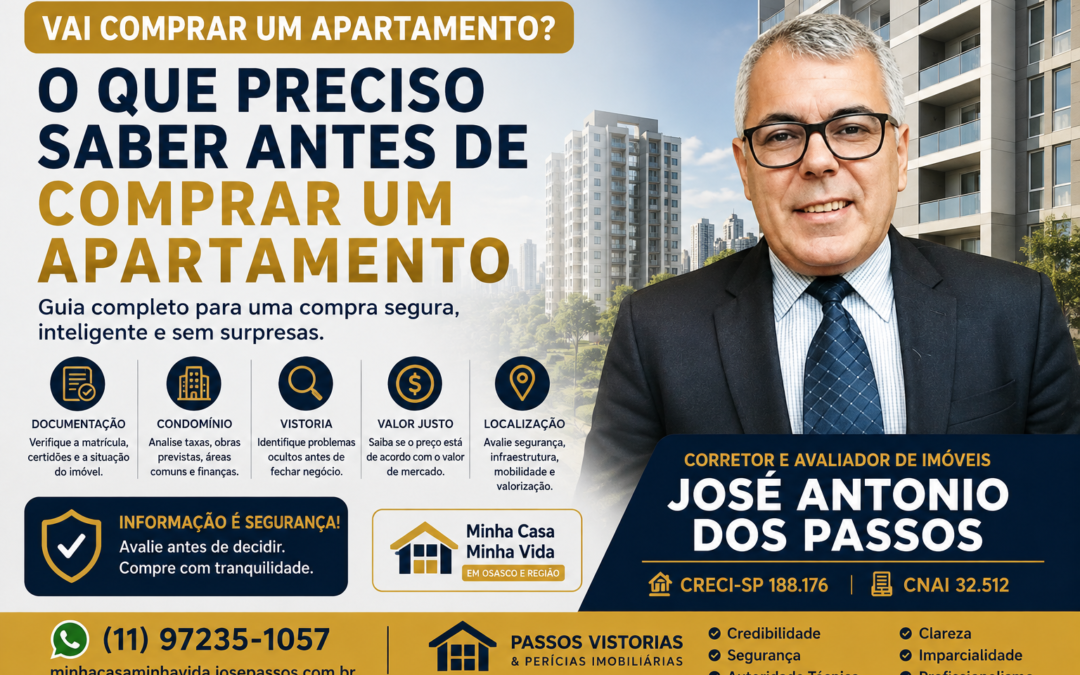 O que preciso saber antes de comprar um apartamento?  Guia completo para fazer uma compra segura